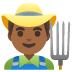 man farmer, medium-dark skin tone